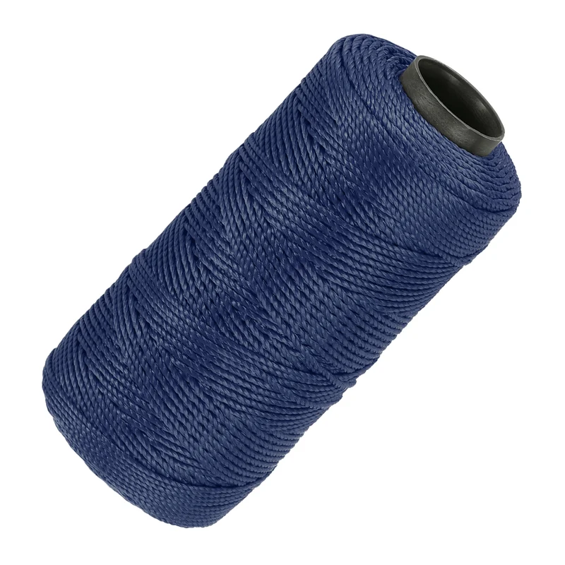 Nylon String 3 Strands Twisted Mason Line 1.5mm x 218 Yards, Navy Blue