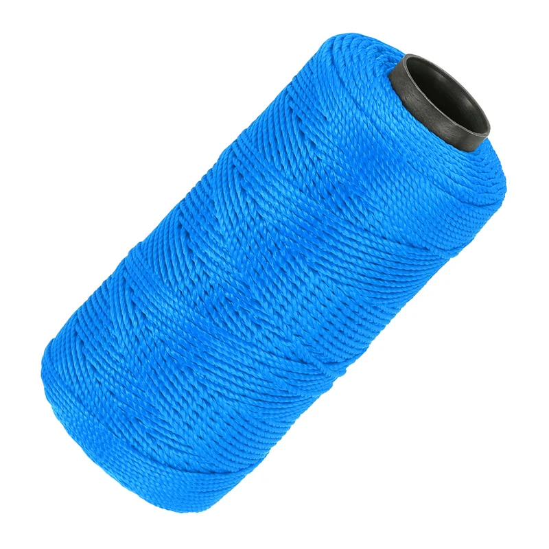 Nylon String 3 Strands Twisted Mason Line 1.5mm x 218 Yards, Lake Blue