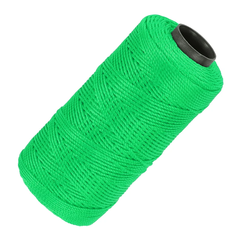 Nylon String 3 Strands Twisted Mason Line 1.5mm x 218 Yards, Fruit Green