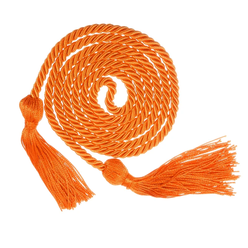 67" Graduation Honor Cord with Tassel Braided Graduation Ropes, Orange