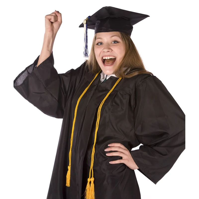 67" Graduation Honor Cord with Tassel Braided Graduation Ropes Light Green