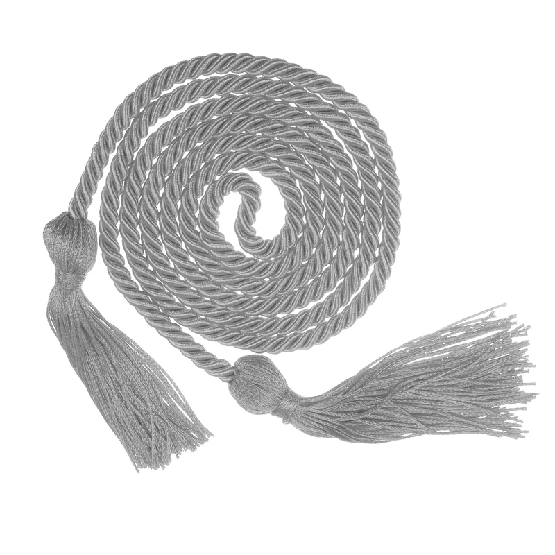 67" Graduation Honor Cord with Tassel Braided Graduation Ropes, Gray