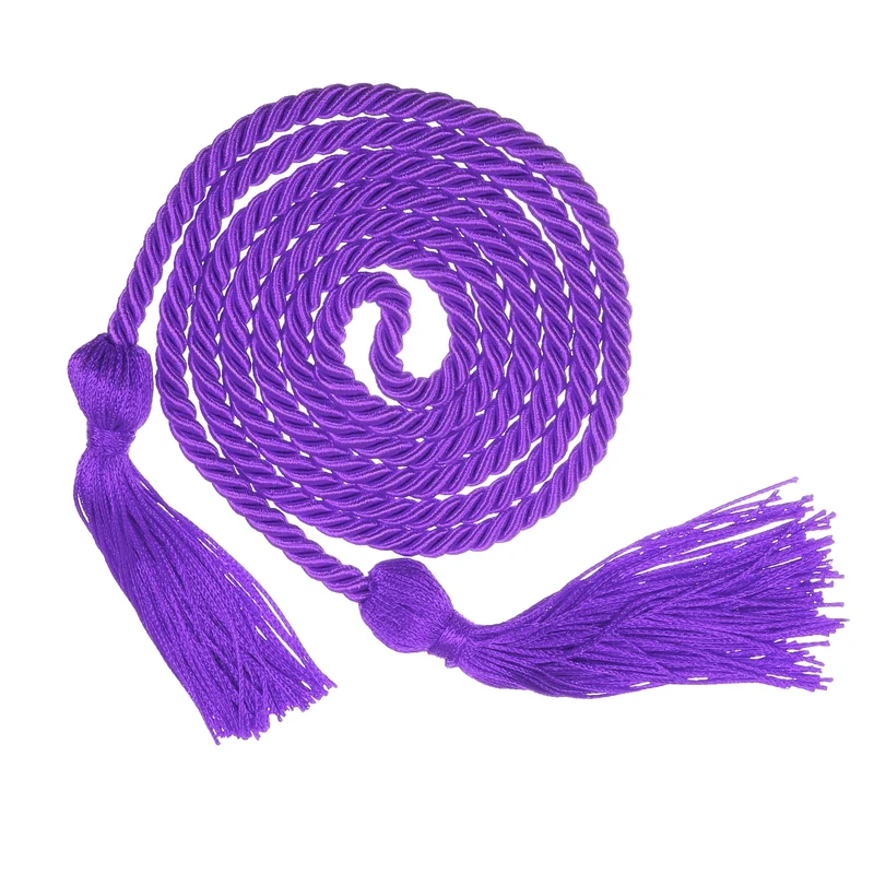 67" Graduation Honor Cord with Tassel Braided Graduation Ropes, Purple