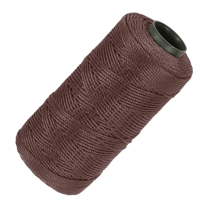 Nylon String 3 Strands Twisted Mason Line 1.5mm x 218 Yards, Coffee