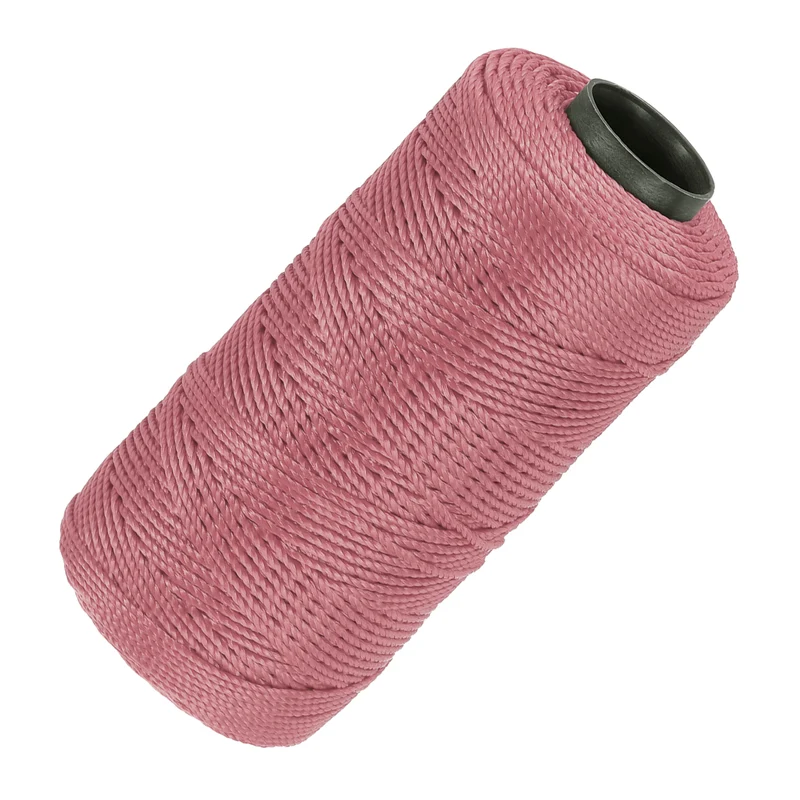 Nylon String 3 Strands Twisted Mason Line 1.5mm x 218 Yards, Dark Pink