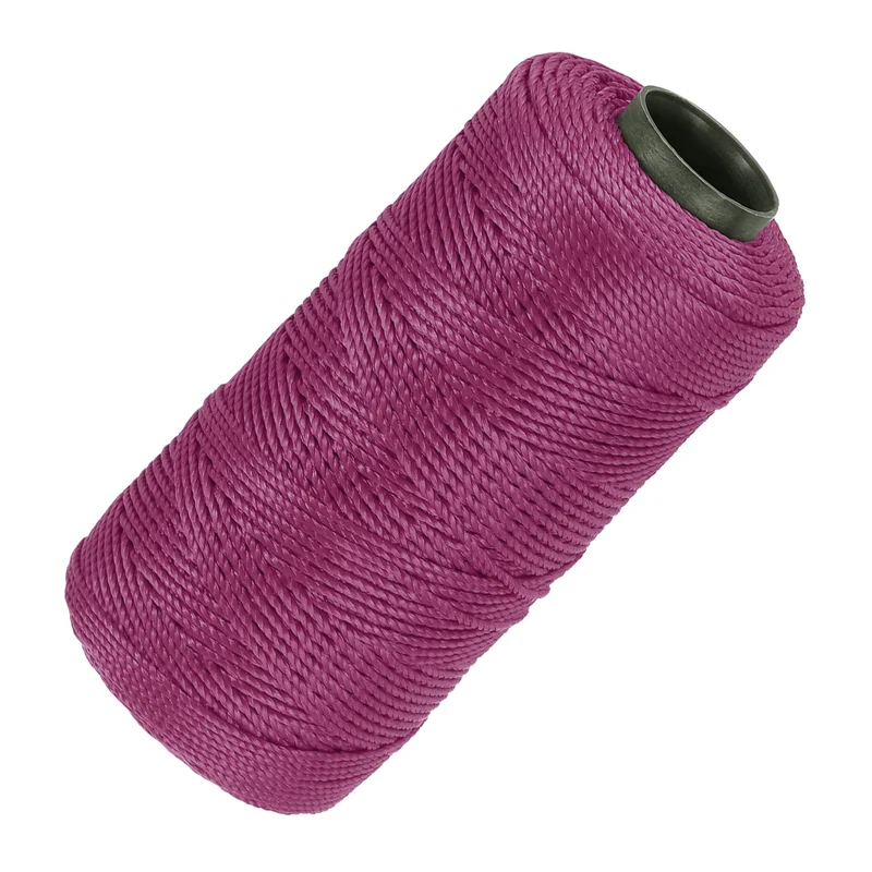 Nylon String 3 Strands Twisted Mason Line 1.5mm x 218 Yards, Dark Red