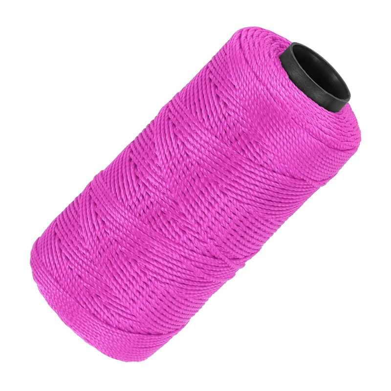 Nylon String 3 Strands Twisted Mason Line 1.5mm x 218 Yards, Rose Red