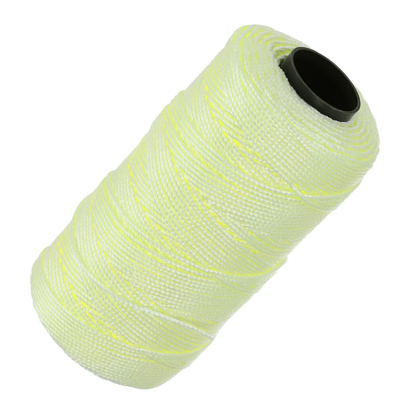 Nylon String 3 Strands Twisted Mason Line 1.5mm x 218 Yards, Light Yellow