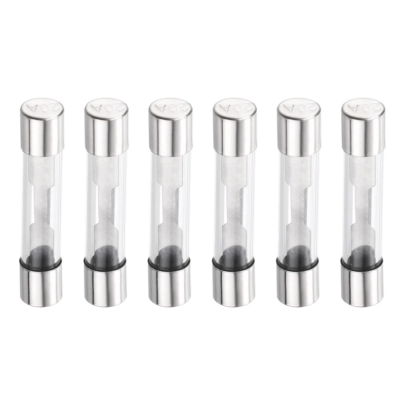 6Pcs 20A 32VDC Glass Fuse 6x32mm Slow Blow Time Delay Automotive Fuse