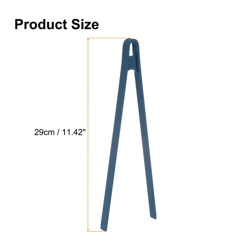2pcs Long Aquarium Tweezers 11.42" Stainless Steel & Silicone Tools, Blue