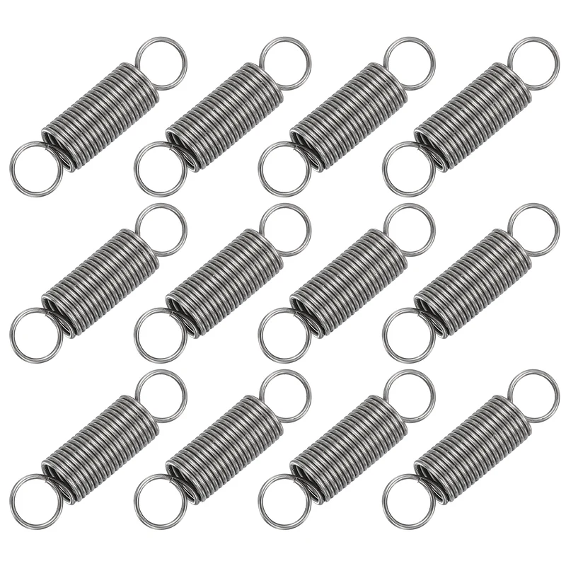 12pcs Extension Springs,0.04"x0.39"x1.57" 304 Stainless Steel Spring