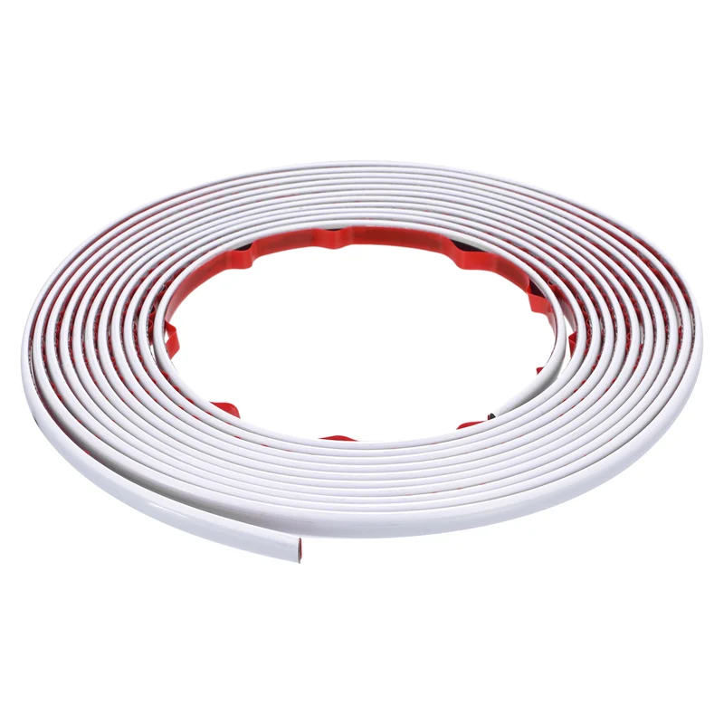 16.4Ft x 0.31Inch Flexible Molding Trim Self Adhesive (Bright White)