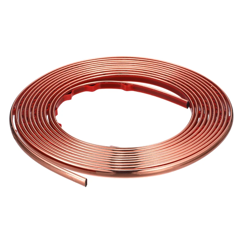 16.4Ft x 0.31 Inch Flexible Molding Trim Self Adhesive Rose Gold