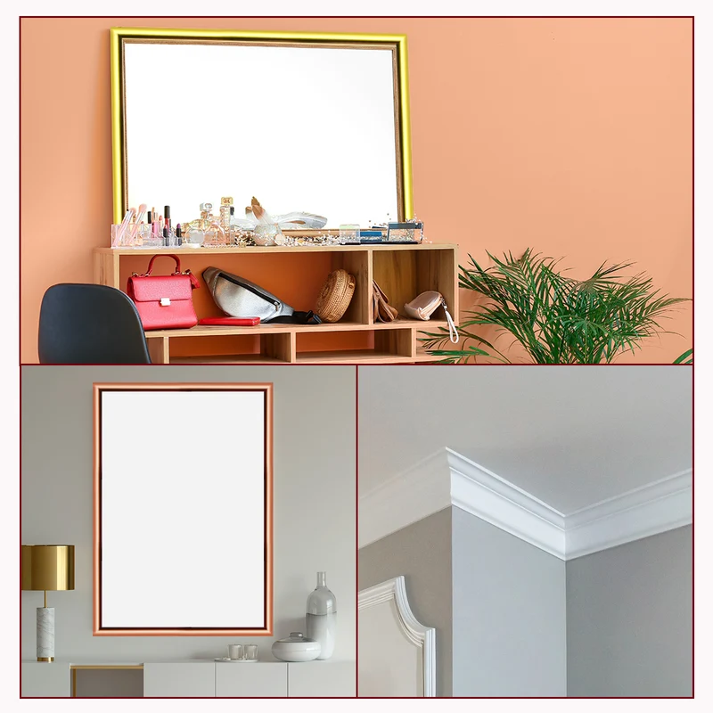 33Ft x 0.31Inch Flexible Molding Trim Self Adhesive (Bright Black)