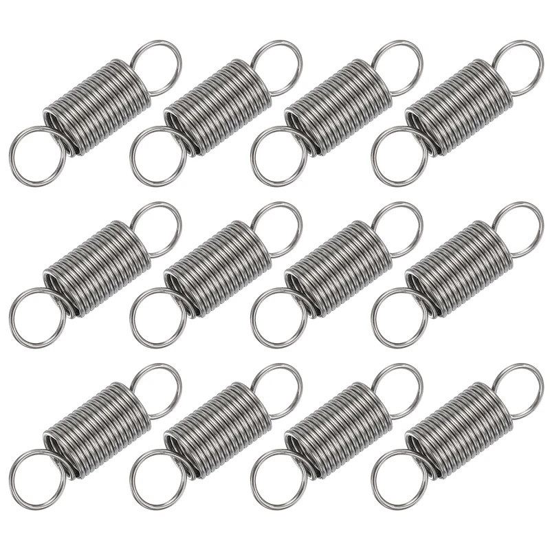 12pcs Extension Springs,0.04"x0.39"x1.38" 304 Stainless Steel Spring