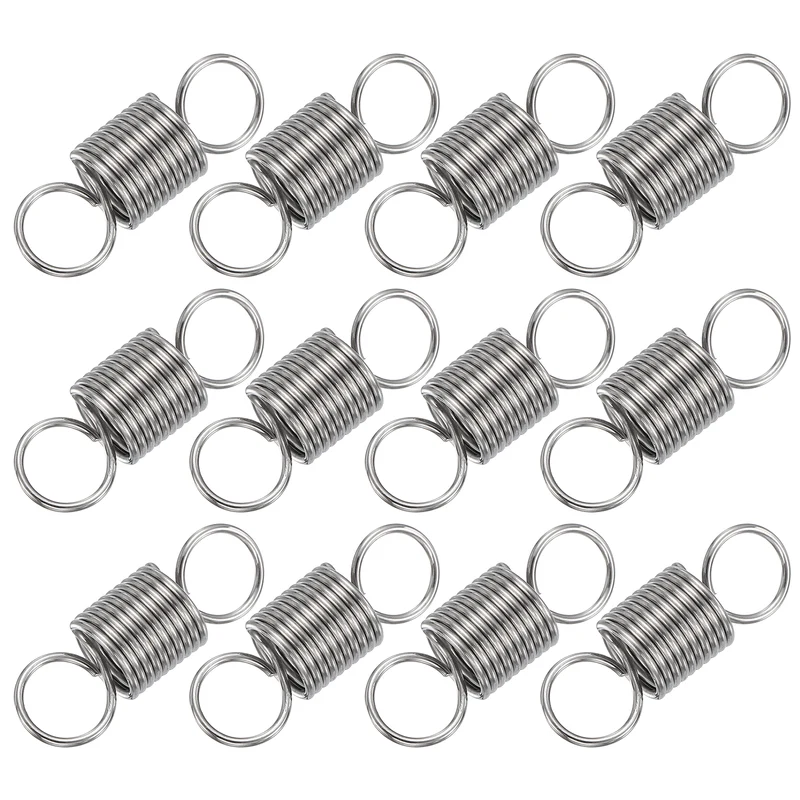 12pcs Extension Springs,0.04"x0.39"x1.18" 304 Stainless Steel Spring