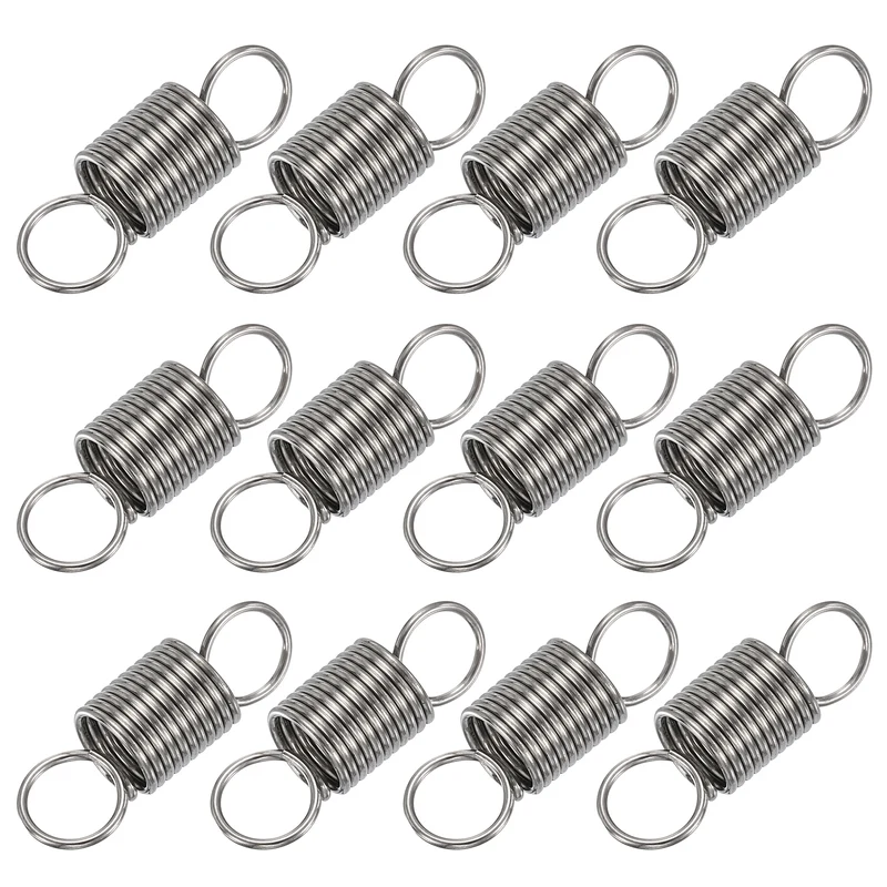 12pcs Extension Springs,0.03"x0.31"x0.98" 304 Stainless Steel Spring
