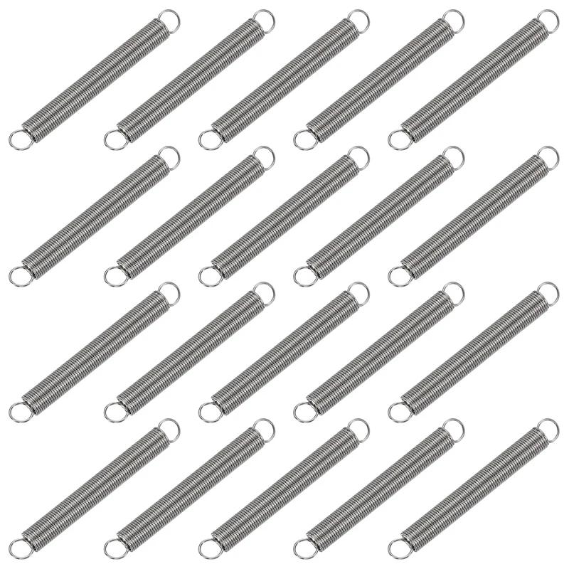 20pcs Extension Springs,0.02"x0.24"x2.17" 304 Stainless Steel Spring