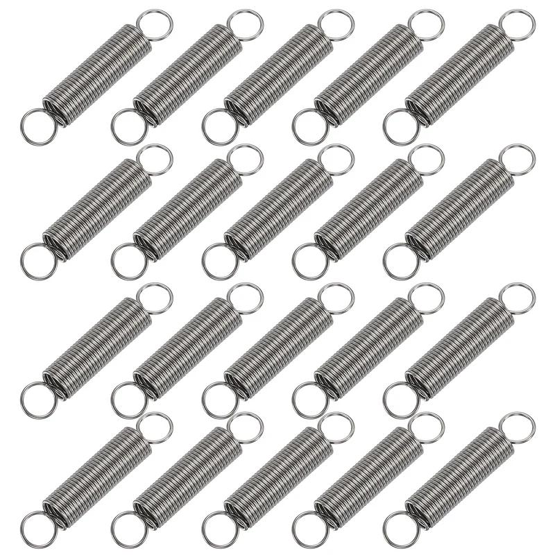 20pcs Extension Springs,0.02"x0.24"x1.18" 304 Stainless Steel Spring
