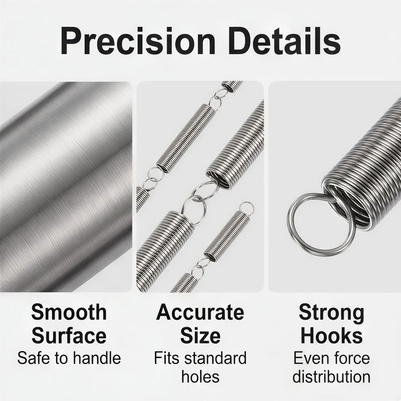 20pcs Extension Springs,0.02"x0.24"x0.98" 304 Stainless Steel Spring