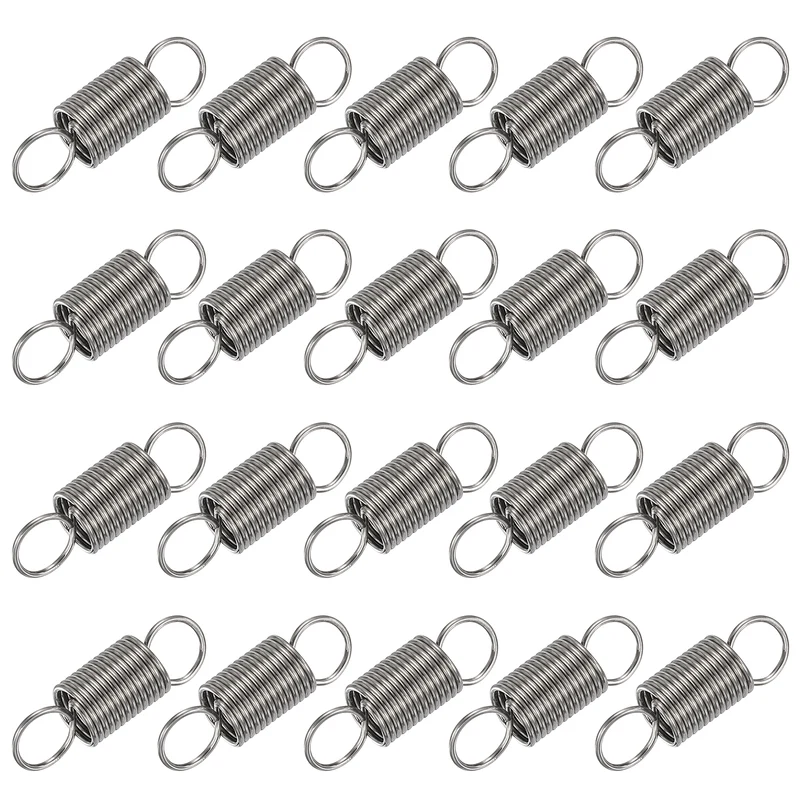 20pcs Extension Springs,0.02"x0.24"x0.79" 304 Stainless Steel Spring