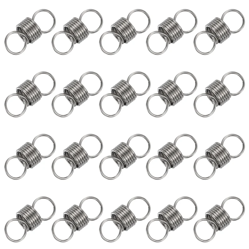 20pcs Extension Springs,0.02"x0.24"x0.59" 304 Stainless Steel Spring