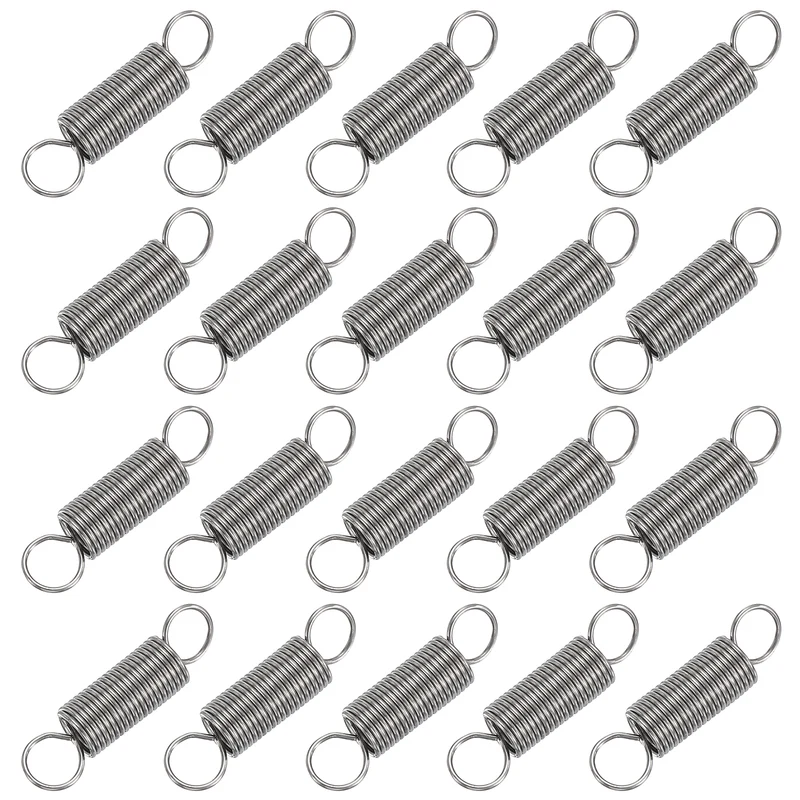20pcs Extension Springs,0.02"x0.2"x0.79" 304 Stainless Steel Spring