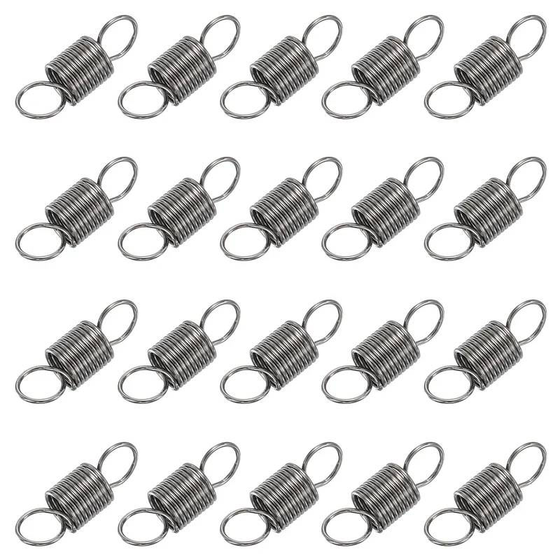 20pcs Extension Springs,0.02"x0.2"x0.59" 304 Stainless Steel Spring