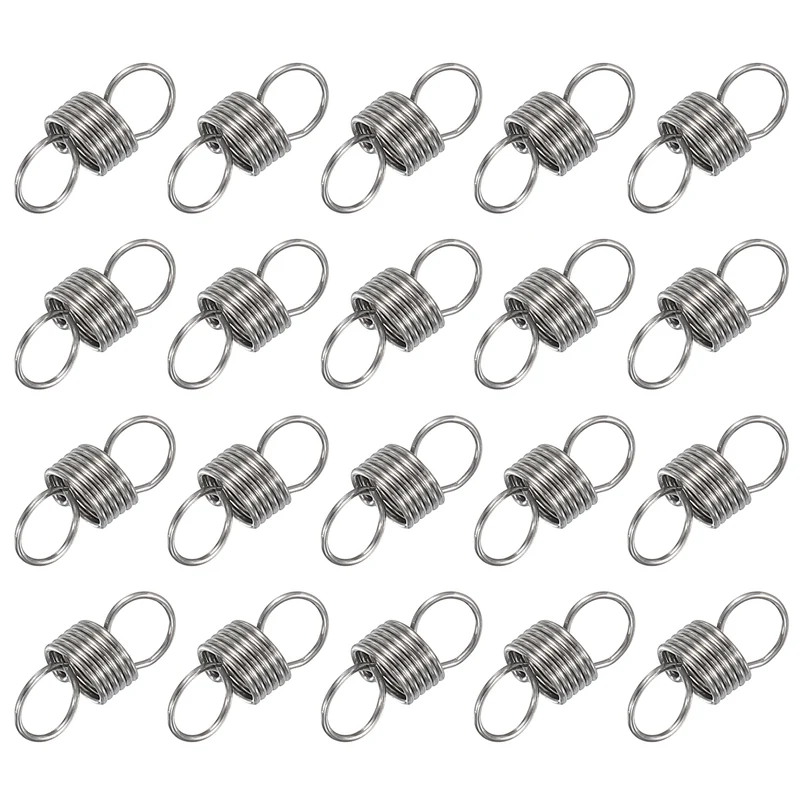 20pcs Extension Springs,0.02"x0.16"x0.39" 304 Stainless Steel Spring