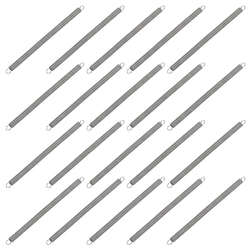 20pcs Extension Springs,0.01"x0.12"x2.36" 304 Stainless Steel Spring