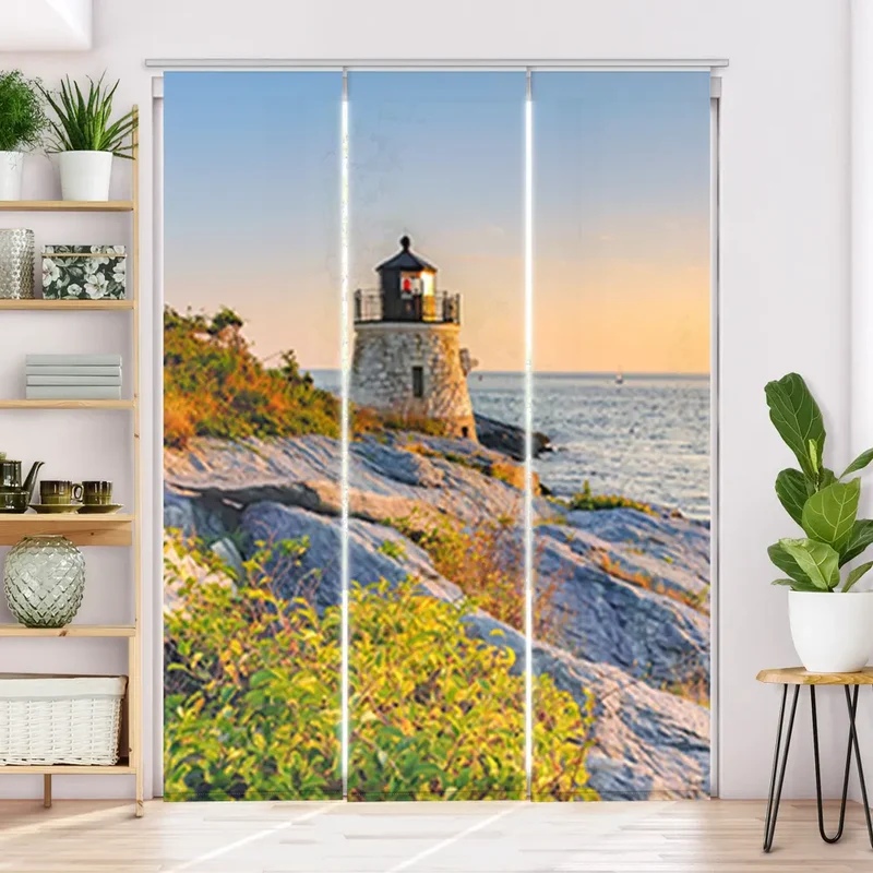 Schiebegardine Motiv "Rhode Island Leuchtturm"