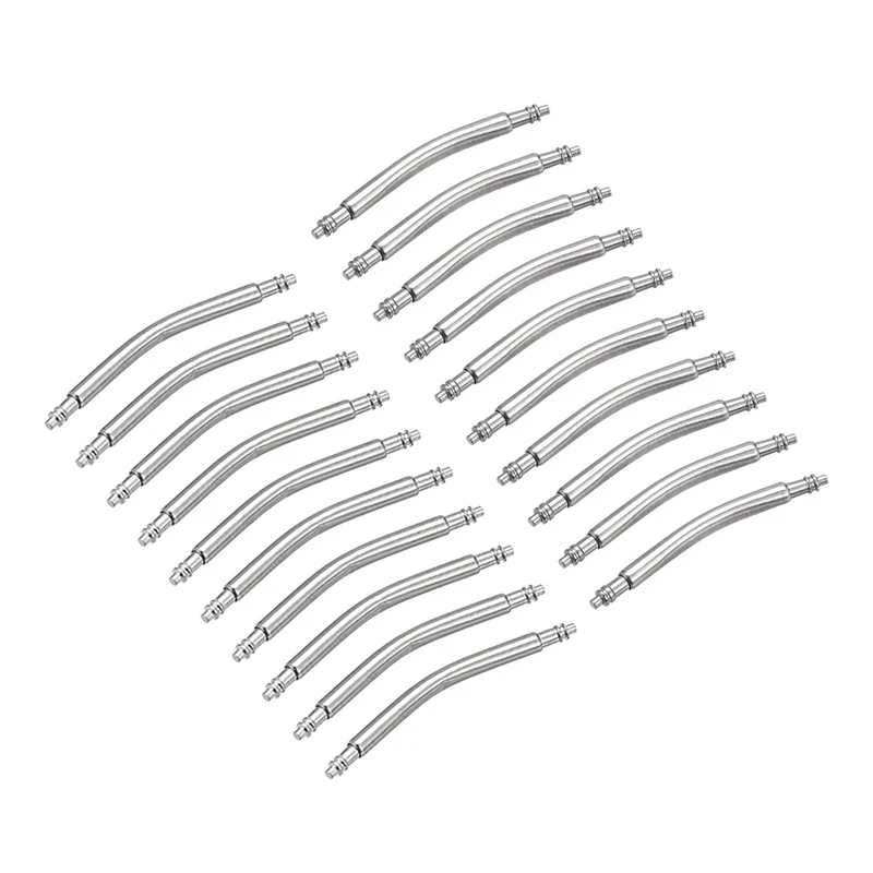 18mm 22mm Curved Spring Bar Pins 1.8mm Dia Metal Watch Band Link Pin 20pcs