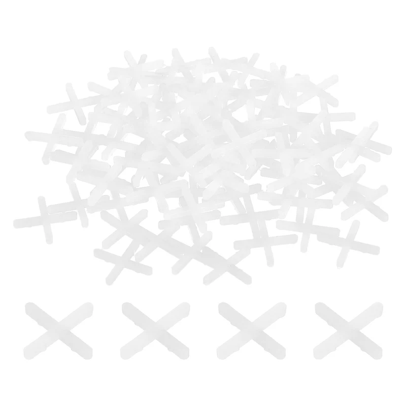 2500Pcs Tile Spacers, 2mm 5/64" Cross Shape Wall Floor Tile Spacer, White