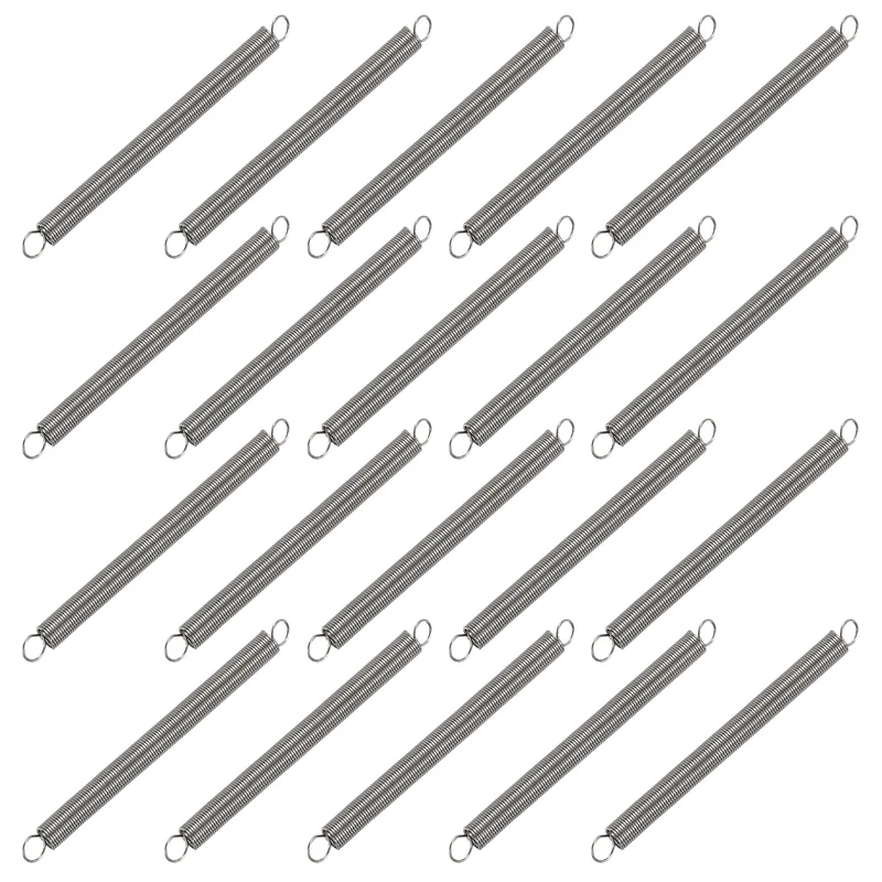 20pcs Extension Springs,0.01"x0.12"x1.57" 304 Stainless Steel Spring