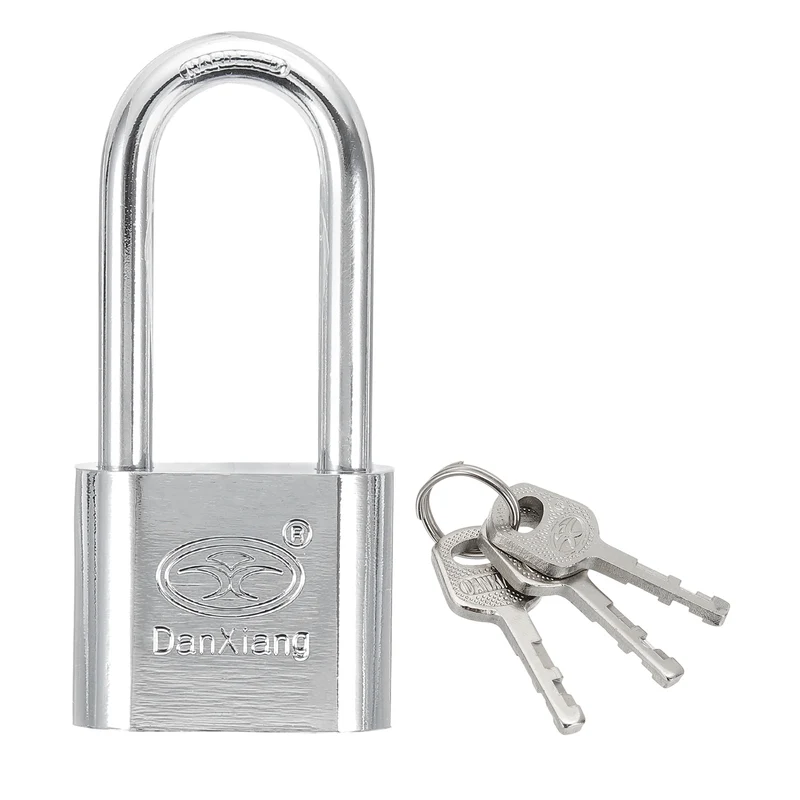 Keyed Padlock 1.6" Wide Body Steel Pin Tumbler Padlocks with 3 Keys(87mm)