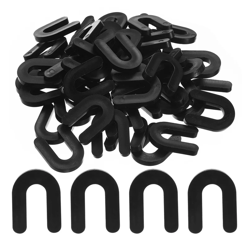 300Pcs Horseshoe Shim Tile Spacers Wall Floor Tile Plastic 1/4 Inch Black