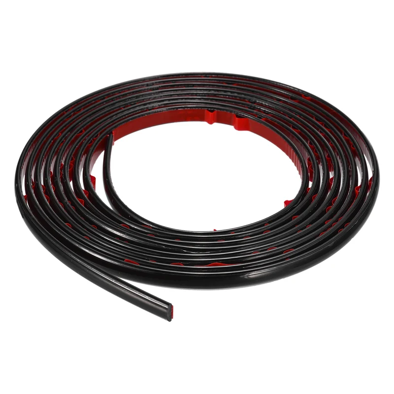16.4Ft x 0.31Inch Flexible Molding Trim Self Adhesive (Bright Black)