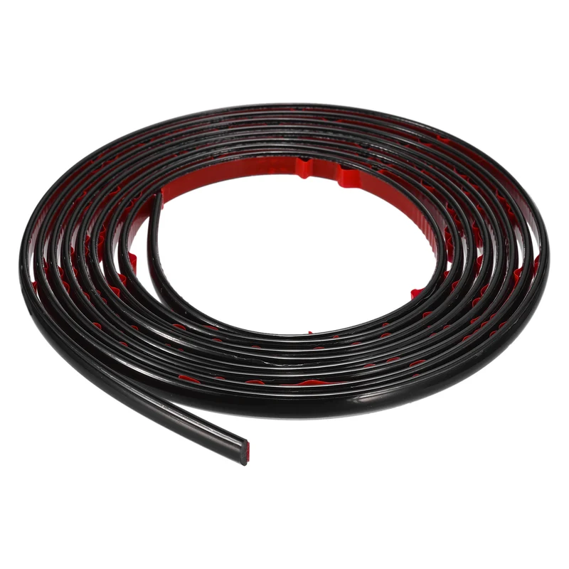 10Ft x 0.31Inch Flexible Molding Trim Self Adhesive (Bright Black)