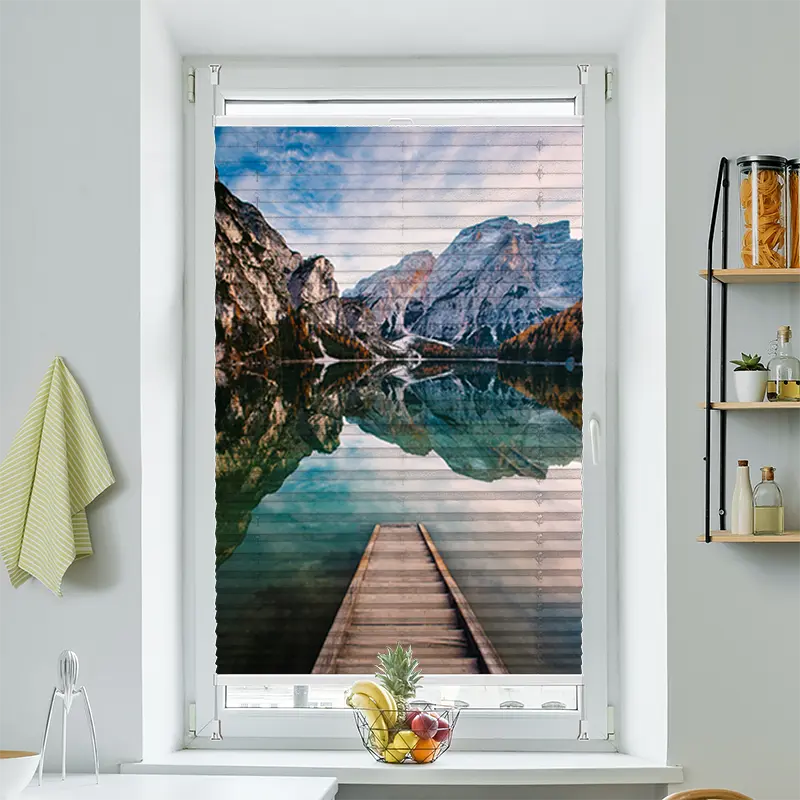 Plissee Motiv "Pragser Wildsee"