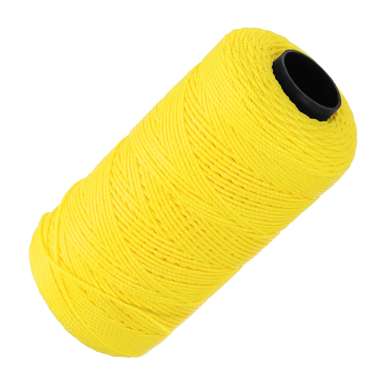 Nylon String 3 Strands Twisted Mason Line 1.5mm x 218 Yards, Yellow