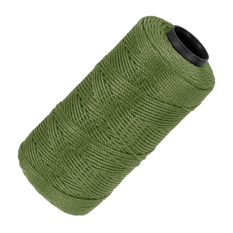 Nylon String 3 Strands Twisted Mason Line 1.5mm x 218 Yards, Deep Green