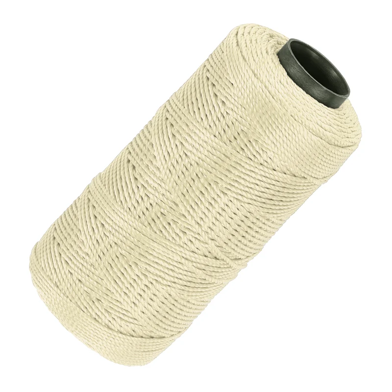 Nylon String 3 Strands Twisted Mason Line 1.5mm x 218 Yards, Beige