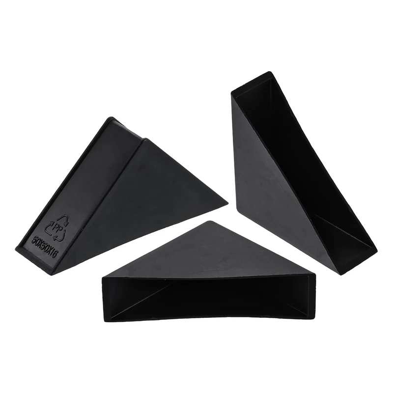 20Pcs Corner Protectors 16x70mm Plastic Right Angle Corner Guards Cushion Black