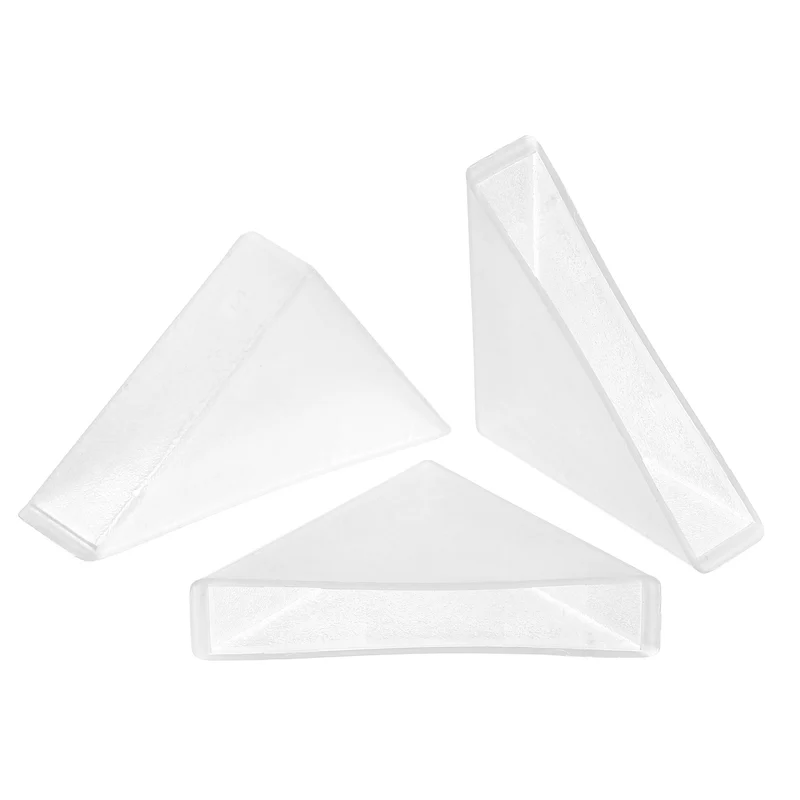 50Pcs Corner Protectors 12x66mm Plastic Right Angle Corner Guards Cushion, White