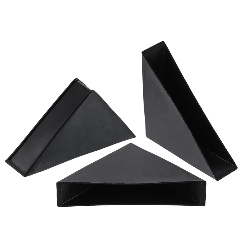 12Pcs Corner Protectors 12x66mm Plastic Right Angle Corner Guards Cushion, Black
