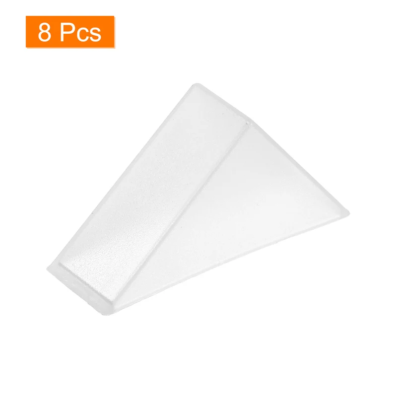 8Pcs Corner Protectors 12x50mm Plastic Right Angle Corner Guards Cushion White