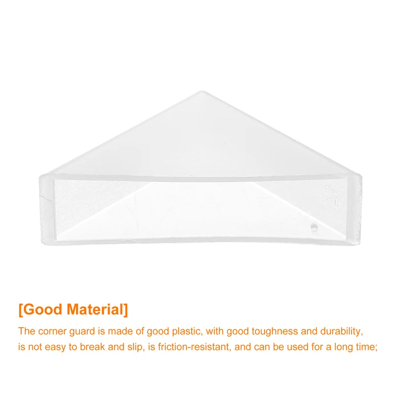 8Pcs Corner Protectors 12x50mm Plastic Right Angle Corner Guards Cushion White