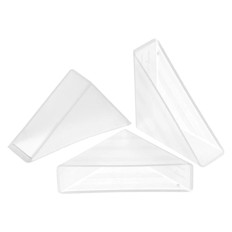 50Pcs Corner Protectors 11x50mm Plastic Right Angle Corner Guards Cushion, White