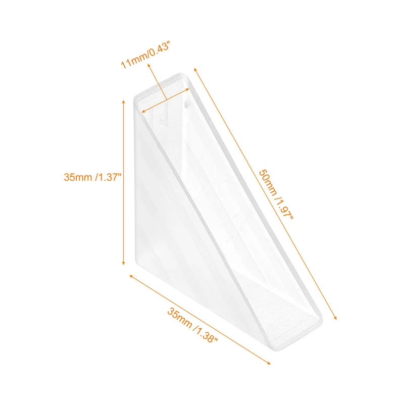 50Pcs Corner Protectors 11x50mm Plastic Right Angle Corner Guards Cushion, White