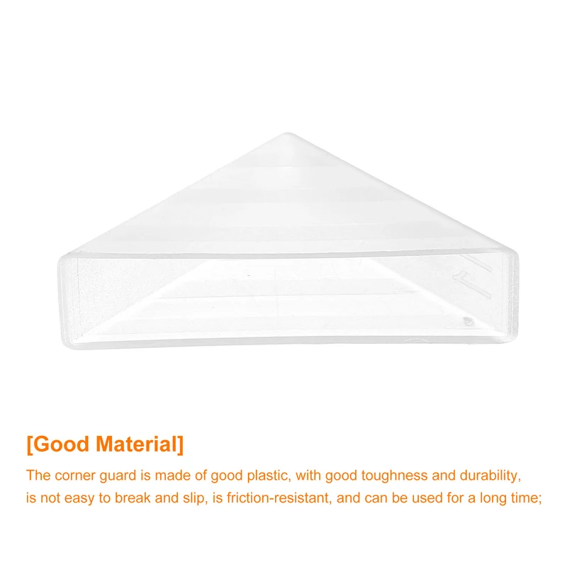 50Pcs Corner Protectors 11x50mm Plastic Right Angle Corner Guards Cushion, White